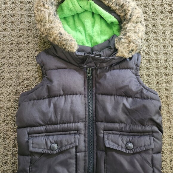 2 Pcs, Naartjie Kids Hooded Jacket + Puffer Vest Old Navy, 12-18 Mo (BUNDLE# 3) - Picture 6 of 8